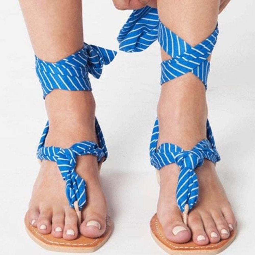 Anthropologie Dolce Vita Blue Ribbon Sandal